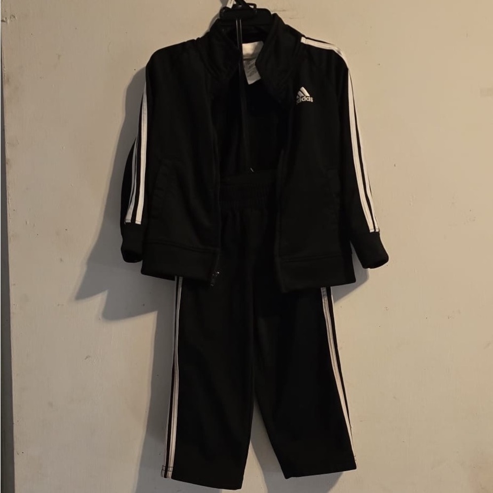 Adidas Black and White Athletic Tracksuit - Picture 2 of 16